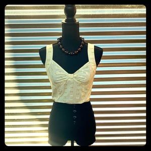 Vintage Pastel Green Bows Top